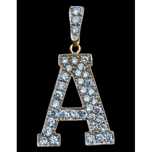 674 - A 9ct GOLD LETTER 