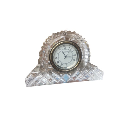 2 - 2 WATERFORD CRYSTAL CLOCK-1 PEN HOLDER