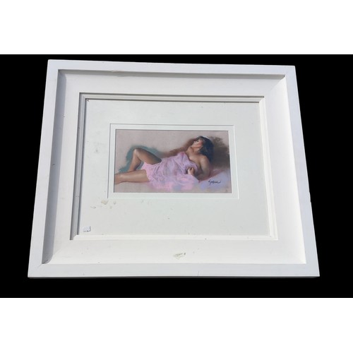 29 - SIGNED FRAMED PASTEL BY GOMEZ