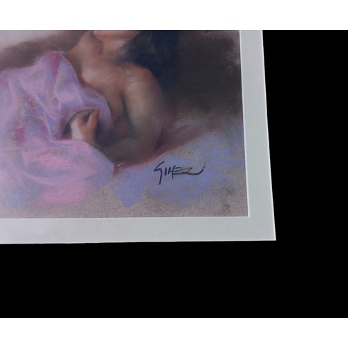 29 - SIGNED FRAMED PASTEL BY GOMEZ