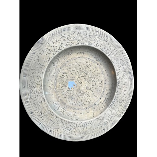 30 - 3 ORIENTAL BRASS TRAYS