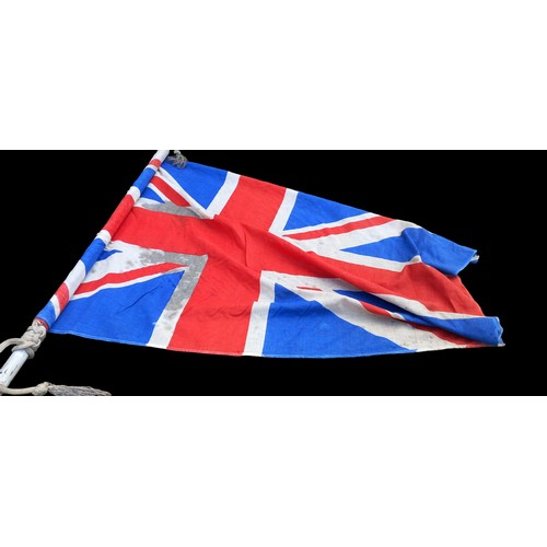 38 - OLD UNION JACK FLAG ON POLE