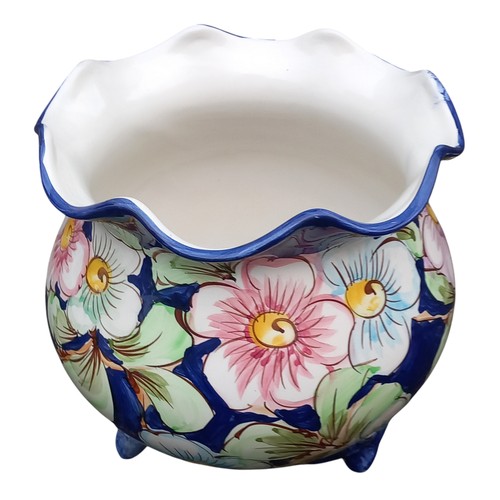 47 - AN ANTIQUE GLAZED JARDINERE