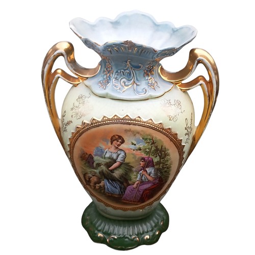 48 - AN EDWARDIAN VASE