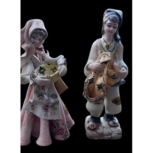 54 - 4 FRENCH  POTTERY FIGURENEs