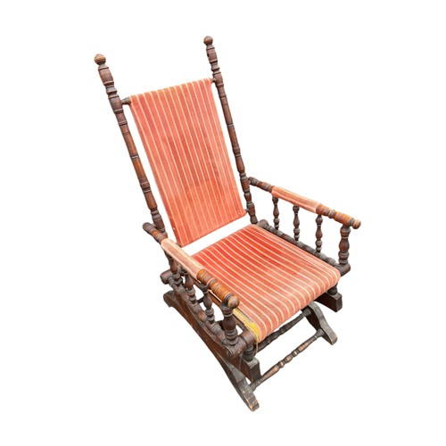 120 - ANTIQUE AMERICAN ROCKER CHAIR