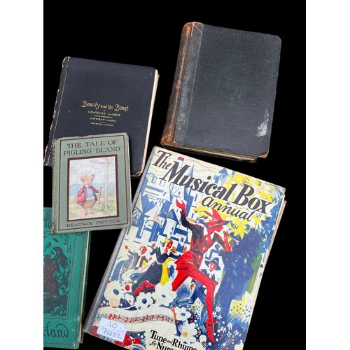 151 - A MIXED SELECTION OF VINTAGE & ANTIQUE CHILDRENS BOOKS