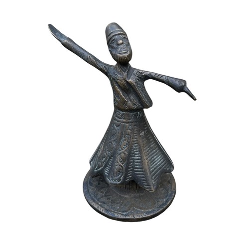 174 - A BRONZE ORIENTAL FIGURE 5