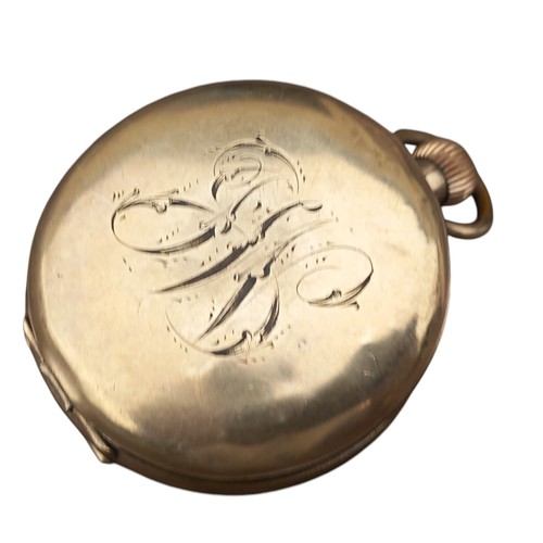 186 - A CYMA  ANTIQUE BRASS POCKET WATCH