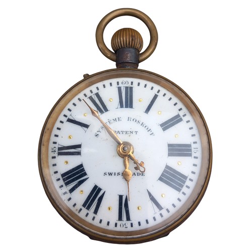 245 - AN ANTIQUE ROSKOFF SWISS MADE POCKET WATCH