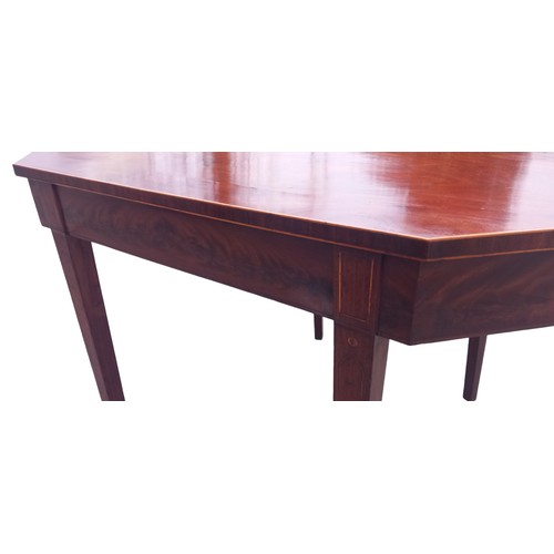 265 - A GEORGIAN MAHOGANY TURNOVER LEAF TABLE