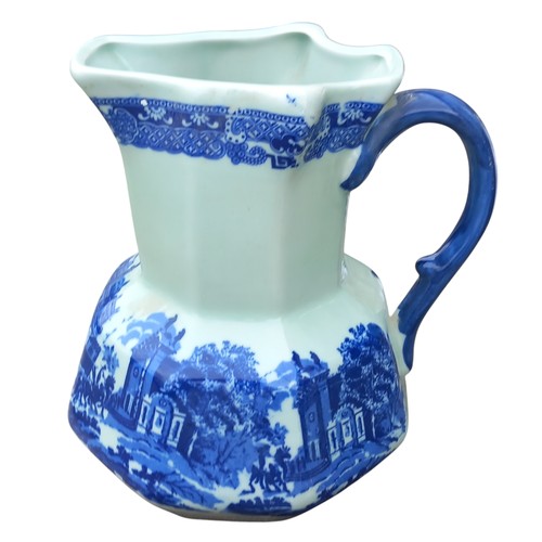 269 - A VICTORIAN BLUE AND WHIE WARE JUG