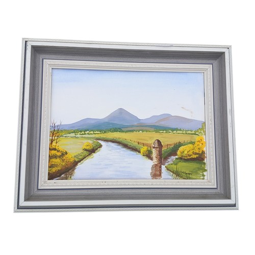 272 - OIL ON PANEL OF MOURNES FROM DUNDRUM