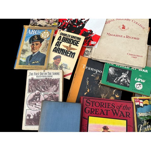 313 - A LARGE SELECTION OF MILITARY/WAR RELATED BOOKS AND MAGAZINES