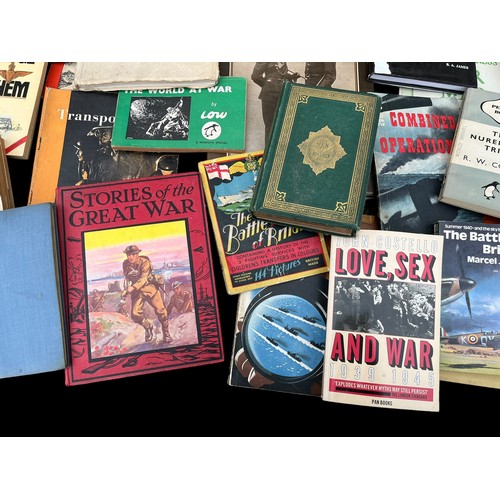 313 - A LARGE SELECTION OF MILITARY/WAR RELATED BOOKS AND MAGAZINES