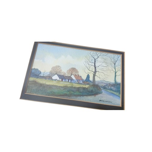 334 - A FRAMED DENNIS ORME SHAW WATERCOLOUR