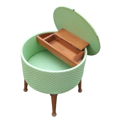 350 - A MID CENTURY SEWING STOOL