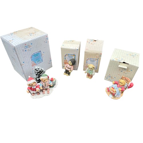 352 - 4 CHERISHED TEDDIES BOXED