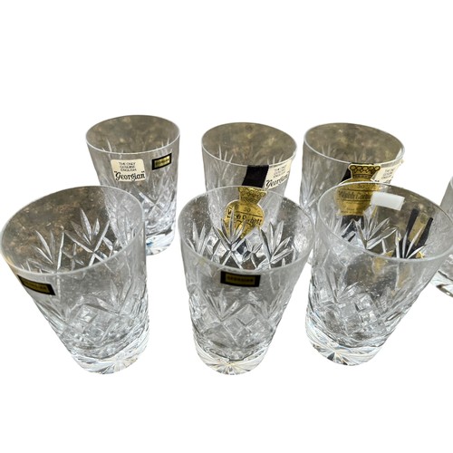 271 - A SET OF 6 WEBB CORBETT GLASS AND 6 OTHERS