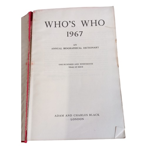 123 - A 1967 WHOS WHO BOOK