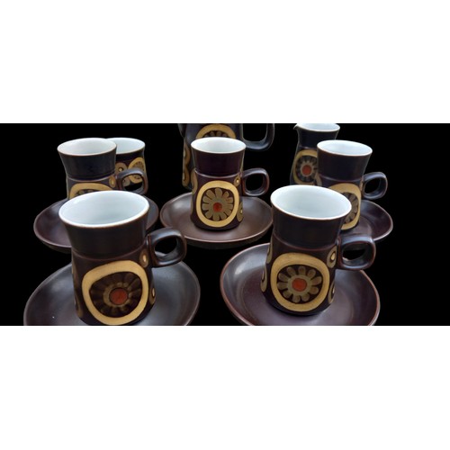 361 - A GERMAN STONEWARE TEA SERVICE