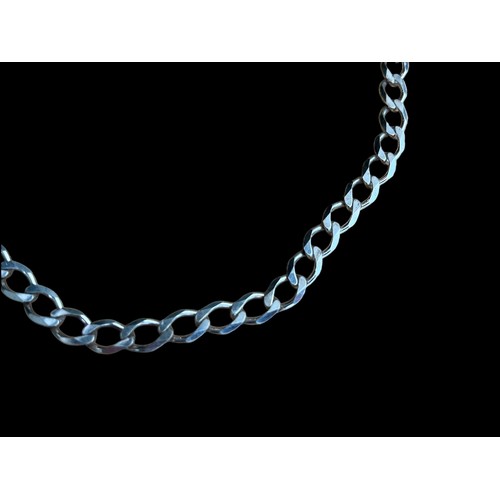 481 - A SILVER FLATLINK CHAIN 19.4grm