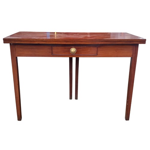 380 - MAHOGANY REGENCY STYLE TURN OVER LEAF TABLE