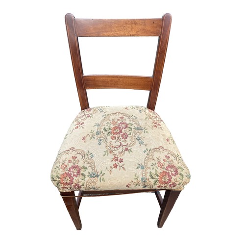 278 - A SET OF 6 ANTIQUE INLAID SHERIDAN CHAIRS