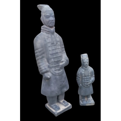 406 - 2 TERRACOTTA WARRIORS