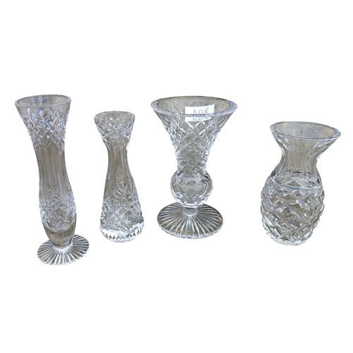 408 - 4 TYRONE CRYSTAL VASE