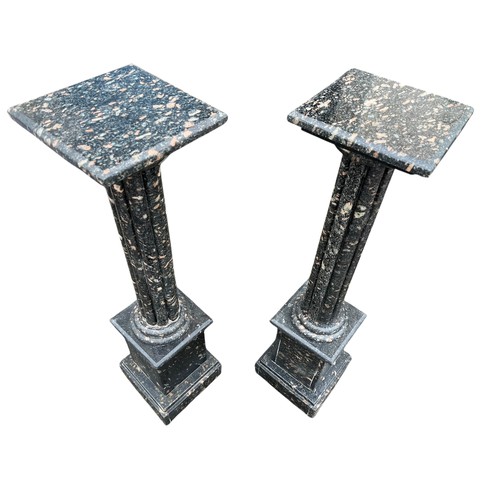 630 - PAIR OF 20TH CENTURY MARBLE COLUMS 41