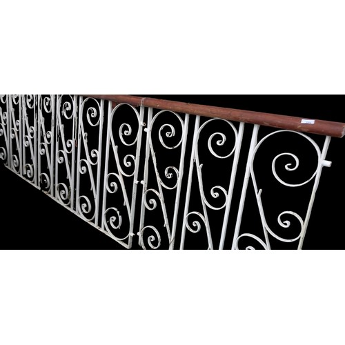 328 - METAL RAILINGS WITH HAND RAIL