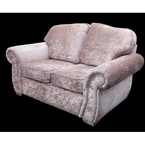 295A - CRUSHED VELVET 2 SEATER