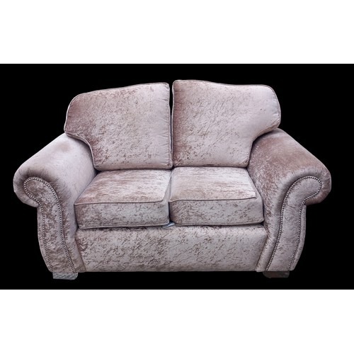 295A - CRUSHED VELVET 2 SEATER