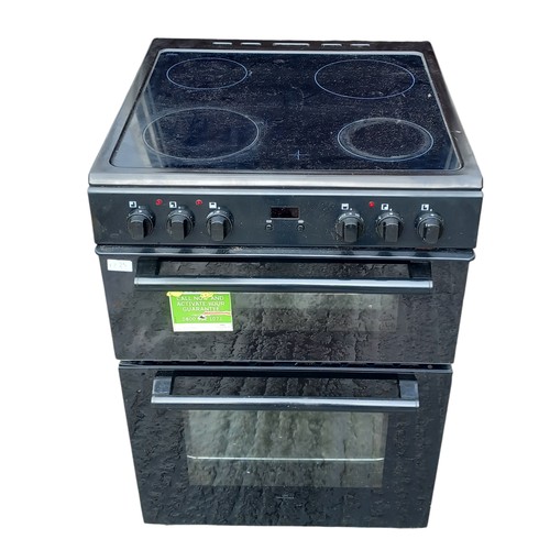 683C - A BLACK CERAMIC TOP ELECTRIC COOKER