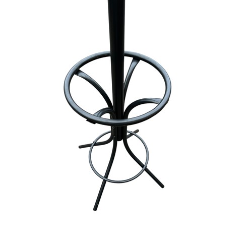 79 - A BLACK METAL COAT/HAT STAND