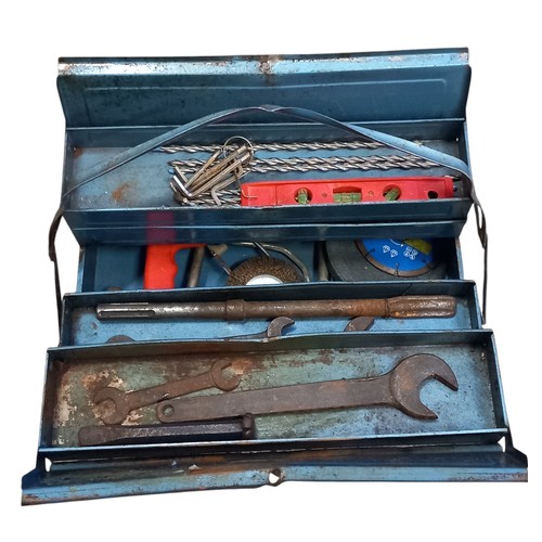 80 - METAL TOOL BOX AND CONTENTS