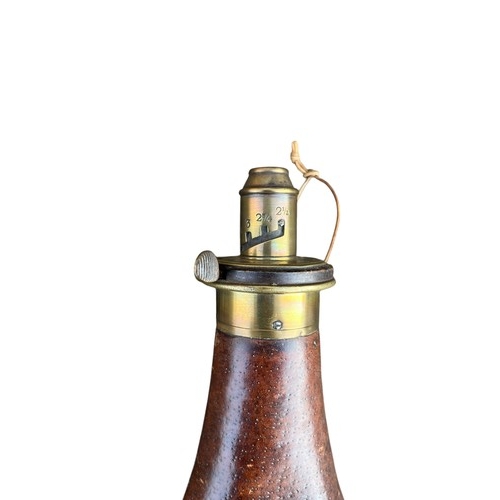 248 - 19th CENTURY POWDER FLASK