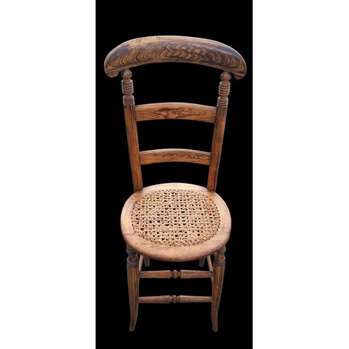 300 - A PAIR OF ANTIQUE 19th CENTURY BERGER SEATED HIGH CHAIRS