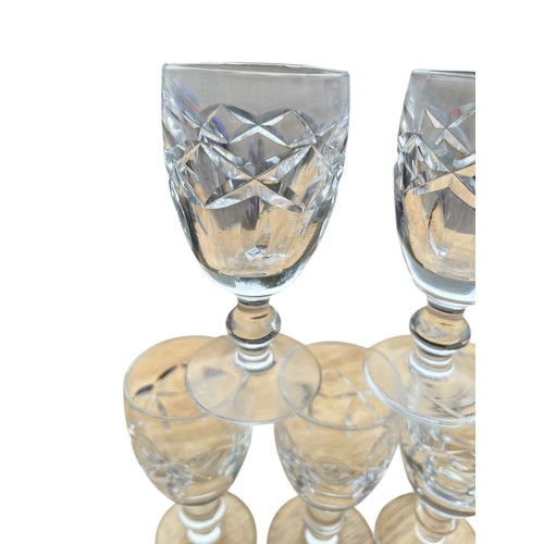 312 - A SET OF 5 WATERFORD SHERRY GLASS