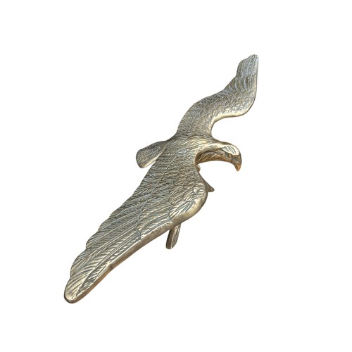 322 - A LARGE BRASS EAGLE 19