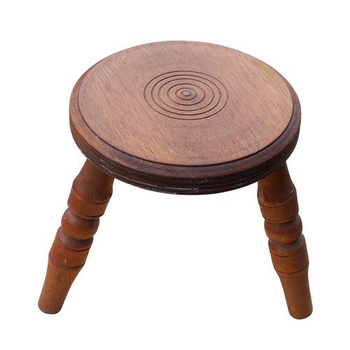 378 - VINTAGE WOODEN STOOL