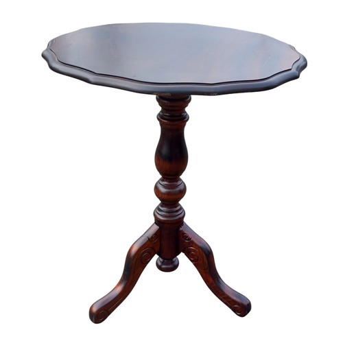 8 - MAHOGANY TRIPOD LAMP TABLE