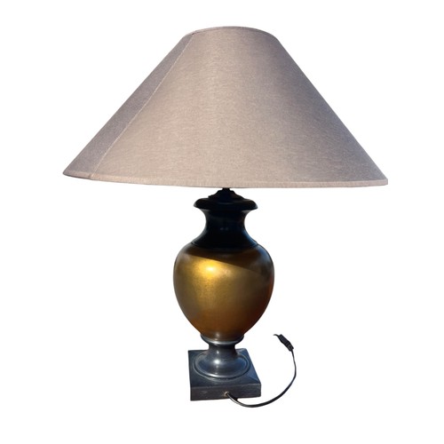 13 - A GILT TABLE LAMP