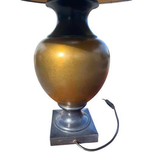 13 - A GILT TABLE LAMP