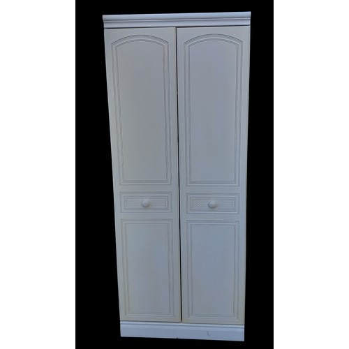 24 - WHITE DOUBLE WARDROBE