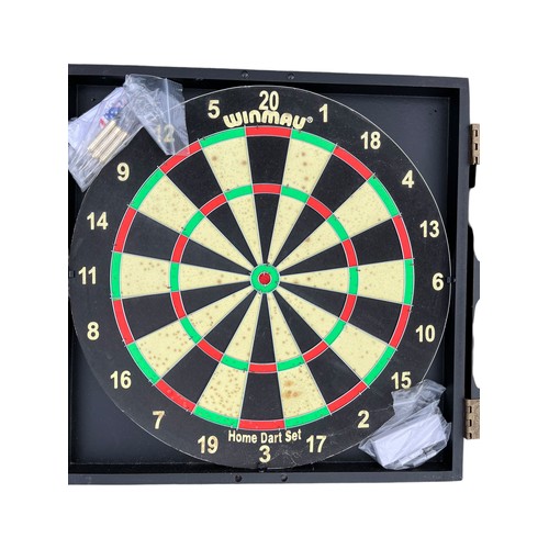 41 - A BOXED DART BOARD (UNUSED) WITH DARTS