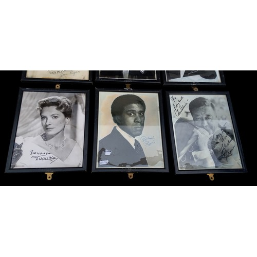 53 - 6 SIGNED FRAMED PHOTOGRAPHS