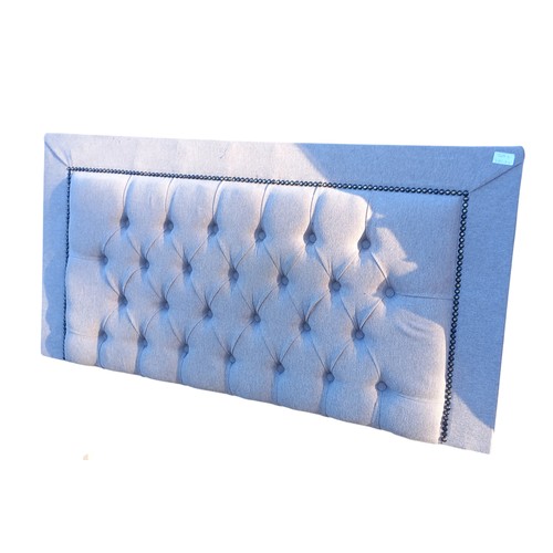 110 - 3FT GREY BUTTONBACK HEADBOARD