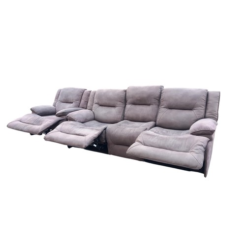 112 - 3-1 RECLINER SUEDE SUITE